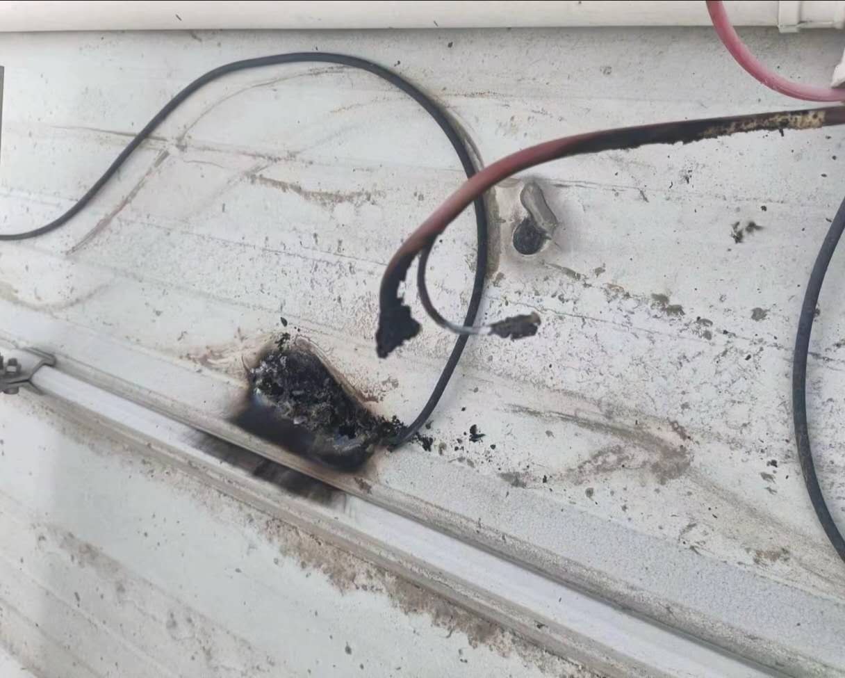 Burnt cable fault diagnosis