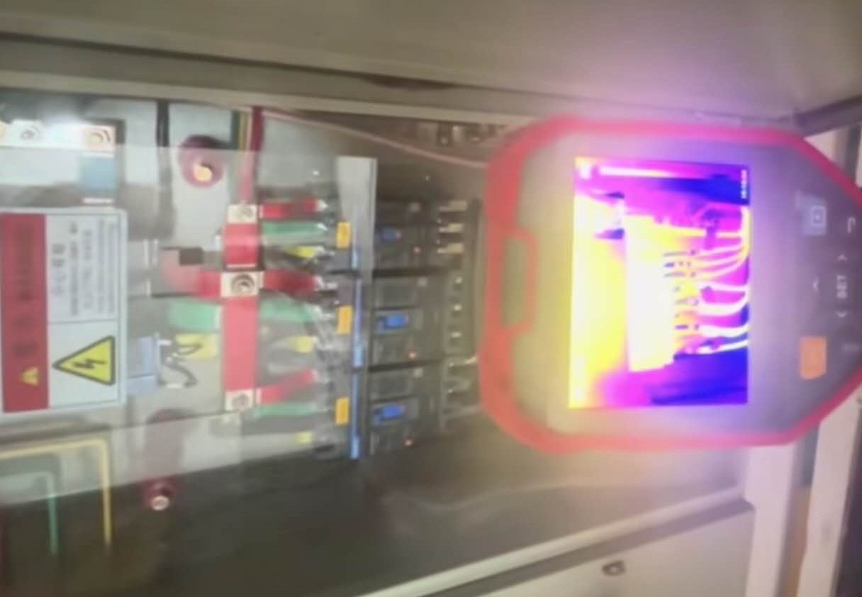 Thermal inspection of ESS switchgear cabinet